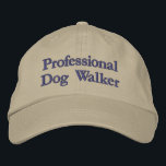 Professional Dog Walker Business Name Embroidered Hat<br><div class="desc">Great way for the professional dog walker to advertise while out walking those dogs!  Personalise with your business name and coordinate with our jackets!</div>