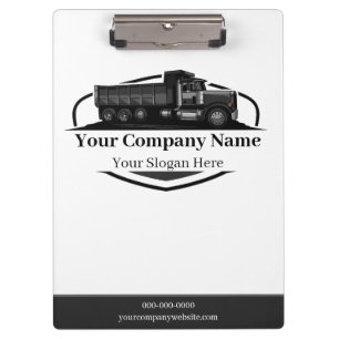 Professional Dump Truck Hauling Company  Clipboard