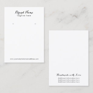 Professional Earring Display Business Card