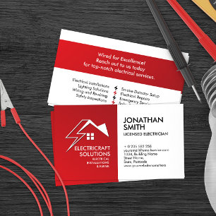 Professional Electrical Contractor - Electrician Business Card