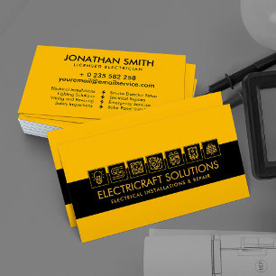 Professional Electrical Contractor - Electrician Business Card