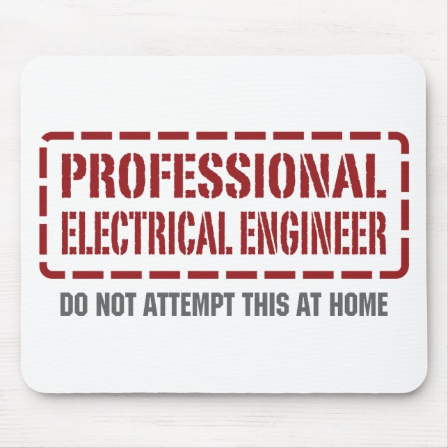 Professional Electrical Engineer Mouse Pad (Front)
