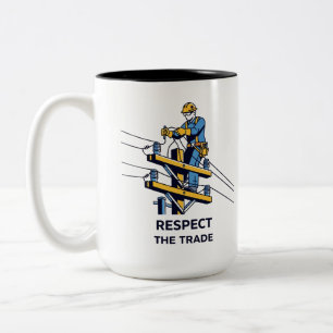 Professional Electrical Worker Gift Two-Tone Coffee Mug