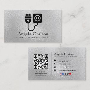 Professional Electrician Business Card