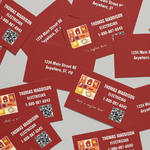 Professional Electrician Iconic Business Card