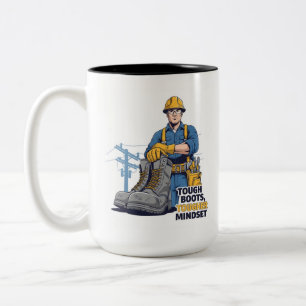 Professional Electrician Motivation Two-Tone Coffee Mug