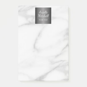 Professional Elegant Alabaster Marble Pattern Post-it Notes