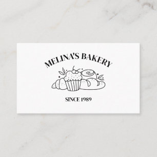 Professional Elegant Bakery Cards, Pastry MODERN Business Card