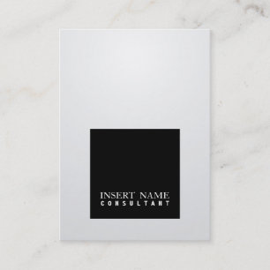 Professional Elegant Black Square Modern Gradient Business Card