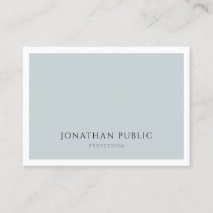 Professional Elegant Blue Green Simple Template Business Card