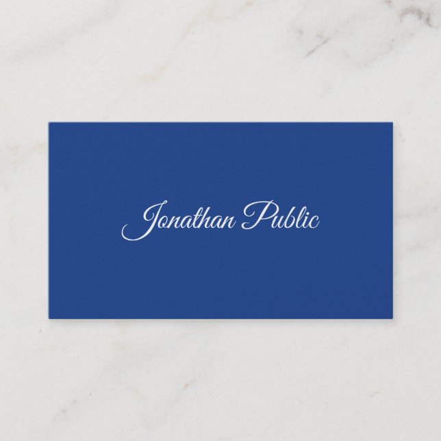 Professional Elegant Calligraphy Design Luxury Business Card (Front)