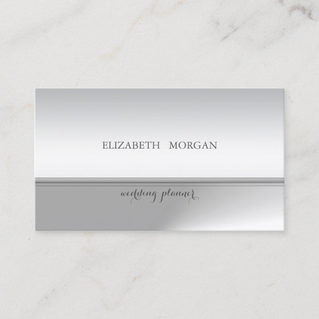 Professional Elegant Chic Glittery Business Card (Front)