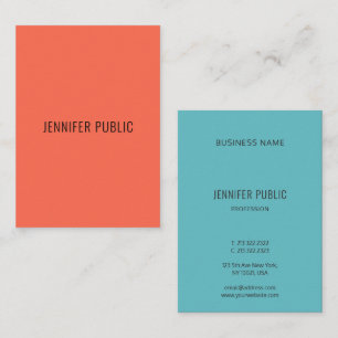Professional Elegant Colours Modern Simple Templat Business Card