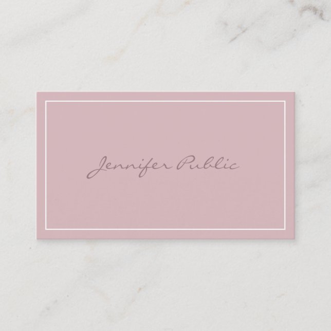 Professional Elegant Colours Modern Sleek Plain To Business Card (Front)