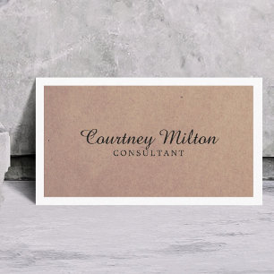 Professional Elegant Consultant Business Card