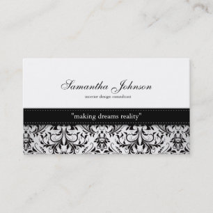 Professional Elegant Damask Business Cards