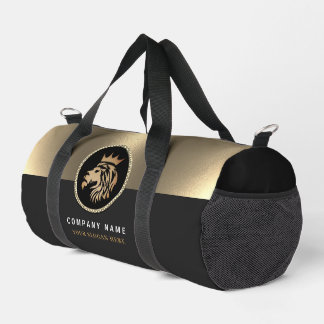  Professional Elegant Gold Lion Logo  Duffle Bag