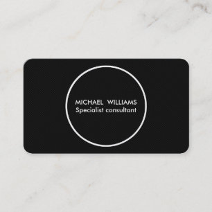 Professional elegant golden circle minimum business card