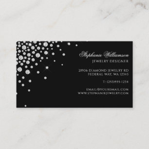 Professional Elegant Jewellery Diamond Business Card