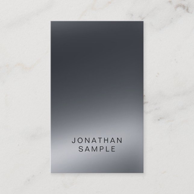 Professional Elegant Light And Shadow Artistic Business Card (Front)