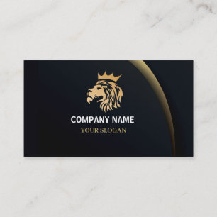  Professional Elegant Lion Logo  Appointment Card