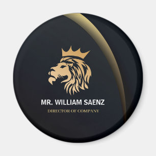 Professional Elegant Lion Logo Magnet