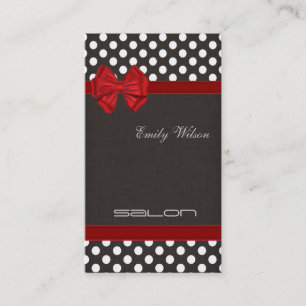 Professional elegant luxury chic polka dots business card