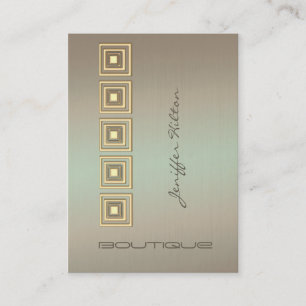 Professional elegant luxury metal look business card