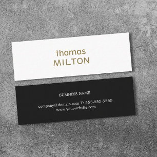 Professional Elegant Minimalist Stylish Consultant Mini Business Card