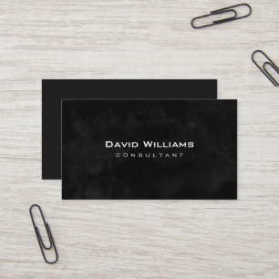 Professional Elegant Modern Black Business Card