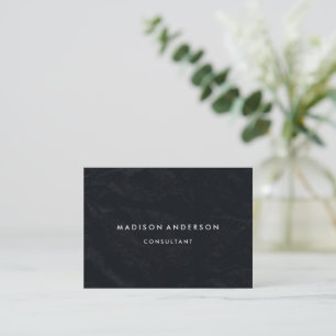 Professional Elegant Modern Black Chalk Board Business Card