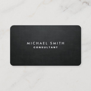 Professional Elegant Modern Black Plain Simple Business Card