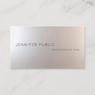 Professional Elegant Modern Charming Plain Luxury Business Card