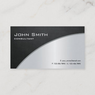 Professional Elegant Modern Computer Repair Silver Business Card