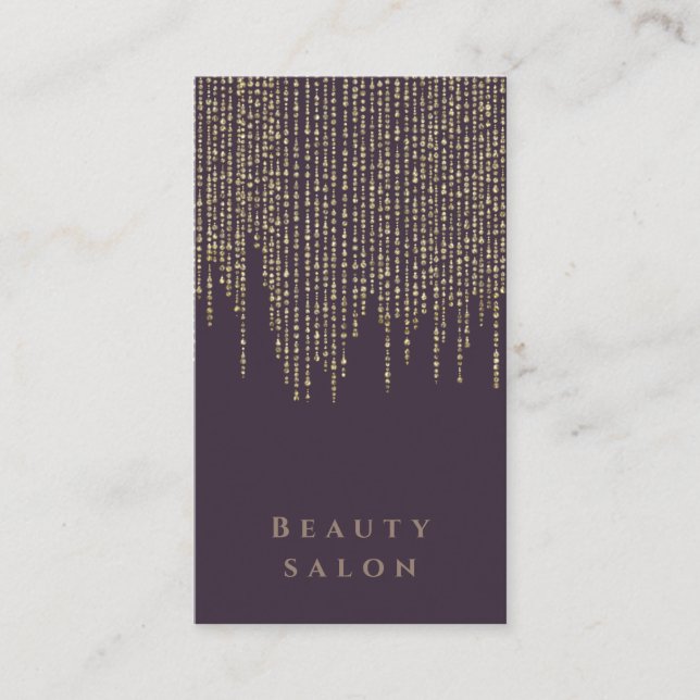 Professional elegant modern dazzle business card (Front)