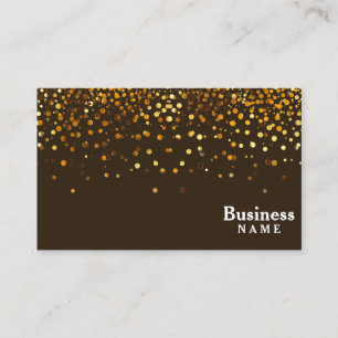 Professional Elegant Modern Gold Glitter Business Card