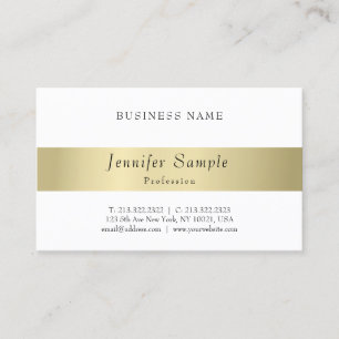 Professional Elegant Modern Gold Look Minimalistic Business Card