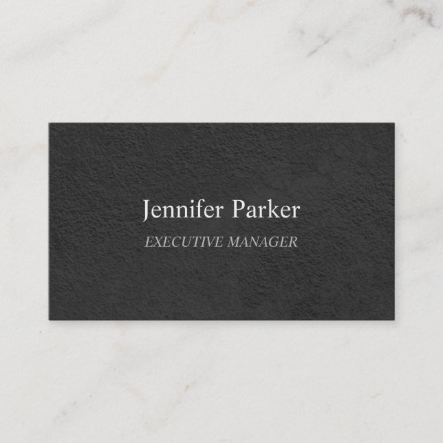 Professional Elegant Modern Grey Stylish Business Card (Front)