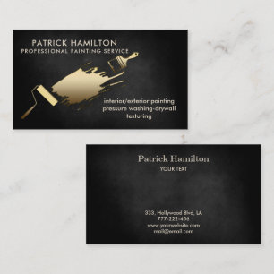 Professional elegant modern house painting business card