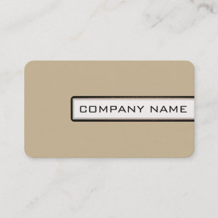 Professional Elegant Modern Khaki Minimalist Business Card