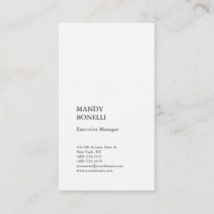 Professional elegant modern linen luxury trendy business card