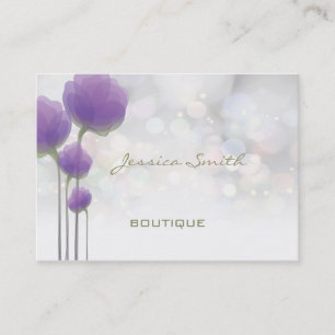 Professional elegant modern luxury bokeh floral business card