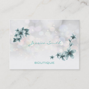 Professional elegant modern luxury bokeh floral business card