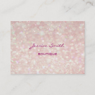 Professional elegant modern luxury glitter bokeh business card
