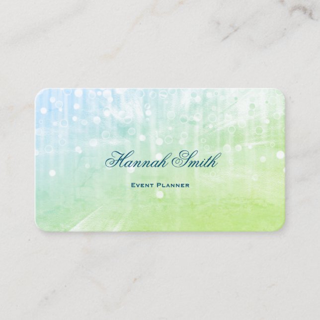 Professional elegant modern luxury glitter business card (Front)
