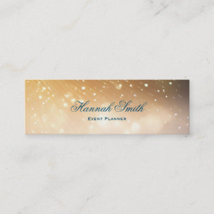Professional elegant modern luxury glitter mini business card