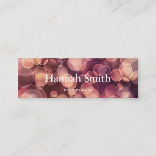 Professional elegant modern luxury glitter mini business card