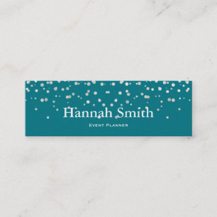 Professional elegant modern luxury glitter mini business card
