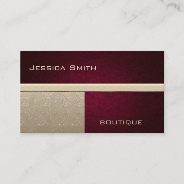 Professional elegant modern luxury glittery business card (Front)