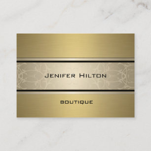 Professional elegant modern luxury golden business card